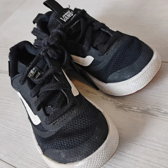 Vans Kids Black and White Sneakers - Picture 2 of 2